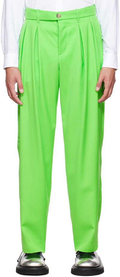 King & Tuckfield Green Grant Trousers In Apple Green