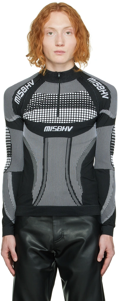 Misbhv Black & White Sport Active Sweater In Black/white