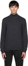 Filippa K Gray Marc Sweater In Anthracite Melange 1