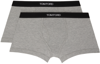TOM FORD TWO-PACK grey BOXER BRIEFS