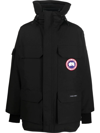 CANADA GOOSE LOGO-PATCH HOODED DOWN JACKET