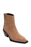 Allsaints Lenora Bootie In Cognac Suede