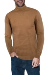 X-ray Men's Turtleneck Pull Over Sweater In British Khaki