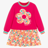 AGATHA RUIZ DE LA PRADA AGATHA RUIZ DE LA PRADA GIRLS PINK FLORAL COTTON DRESS