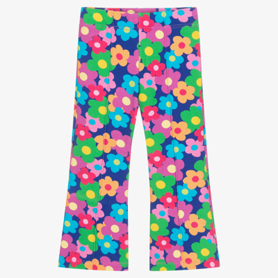 Agatha Ruiz De La Prada Babies'  Girls Blue Flowers Flared Trousers