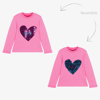 AGATHA RUIZ DE LA PRADA AGATHA RUIZ DE LA PRADA GIRLS PINK COTTON SWEATSHIRT