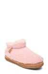 Minnetonka Brekyn Faux Shearling Slipper In Pink