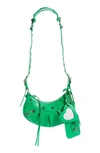 Balenciaga Extra Small Le Cagole Lambskin Shoulder Bag In Vivid Green
