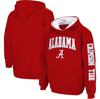Colosseum Youth Boys Oklahoma Sooners 2-hit Team Pullover Hoodie In Crimson