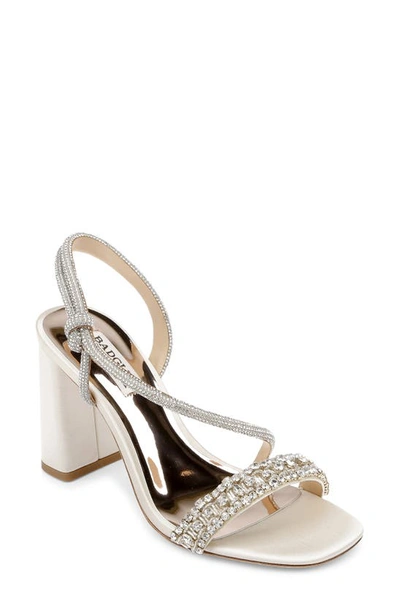 Badgley Mischka Naomi Slingback Sandal In Ivory