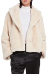 Apparis Fiona Koba Faux Fur Coat In Beige