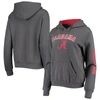 Colosseum Charcoal Alabama Crimson Tide Loud And Proud Pullover Hoodie In Charcoal