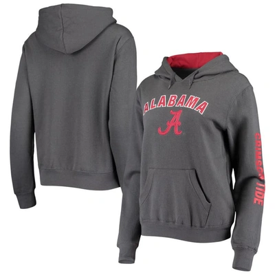 Colosseum Charcoal Alabama Crimson Tide Loud And Proud Pullover Hoodie