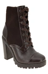 Bcbgeneration Pilas Lace-up Bootie In Brownie