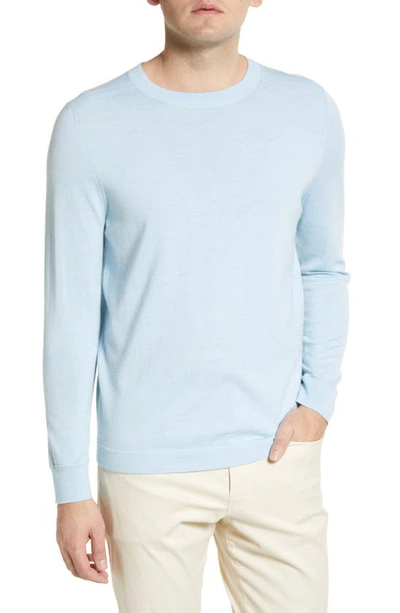 Nordstrom Tech Smart Crewneck Wool Blend Sweater In Blue Falls