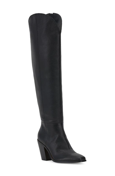 Jessica Simpson Ravyn Knee High Boot In Black Leather