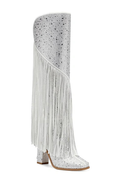 JESSICA SIMPSON ASIRE FRINGE KNEE HIGH BOOT 