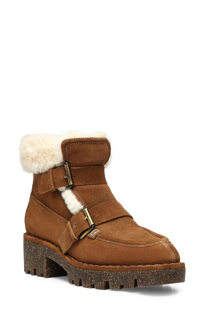 Donald Pliner Women's Elix Shearling & Suede Cold Weather Boots In Saddle