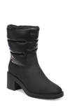 Franco Sarto Snow Mid Shaft Boots Women's Shoes In Black Faux Leather/fabric