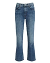 Mother Mid-rise Straight-leg Jeans In Denim