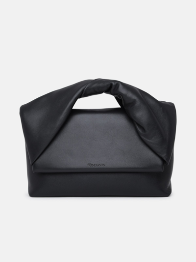 Jw Anderson Large Black Leather Twister Bag