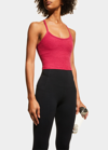 Beyond Yoga Space-dye Slim Racerback Cropped Tank In Dragonfruit Sangr