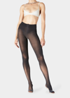 Stems Run-resistant Opaque Tights In Black
