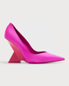 Attico Cheope Raso 105mm Modern Pumps In Fuchsia