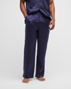 Cdlp Straight-leg Relaxed-fit Woven Pyjama Bottoms In Navy