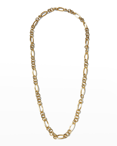 Marco Bicego Jaipur Link 18k Yellow Gold Mixed Link Long Convertible Necklace, 35.5