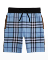 BURBERRY BOY'S MILO TWO TONED CHECKERED SHORTS