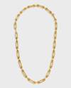 Charlotte Chesnais Petite Binary Chain Long Necklace In Gold Vermeil In Vermeil