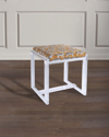 Port 68 Glencoe Lucite Bench, Prowling Khaki (leopard Pattern)