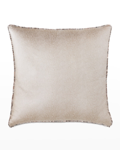 Eastern Accents Teryn Faux Snakeskin Euro Sham In Beige