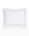 Sferra Grande Hotel King Sham In White/taupe