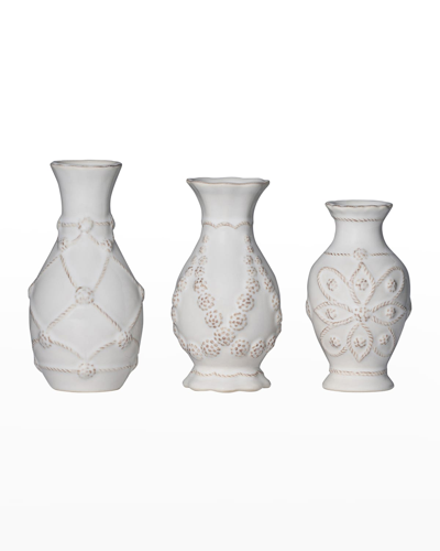 Juliska Jardin Du Monde Whitewash Mini Vase Trio