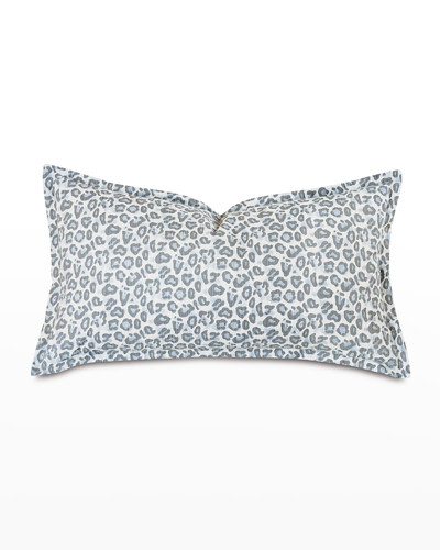 Eastern Accents Liesl Leopard Print King Sham In Blue, White