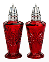 GODINGER RED DUBLIN SALT AND PEPPER SHAKER SET