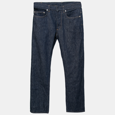 Pre-owned Dior Homme Navy Blue Denim Straight Leg Jeans S Waist 31"
