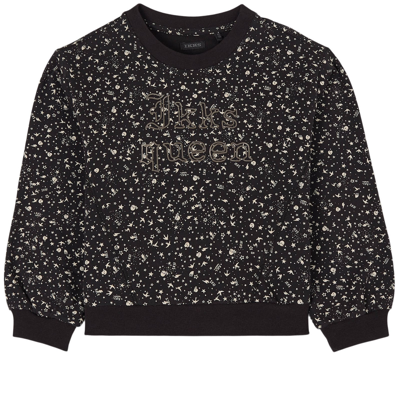 Ikks Kids' Branded Printed Sweater Black