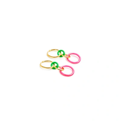 Ileana Makri Neon Hoop Earrings