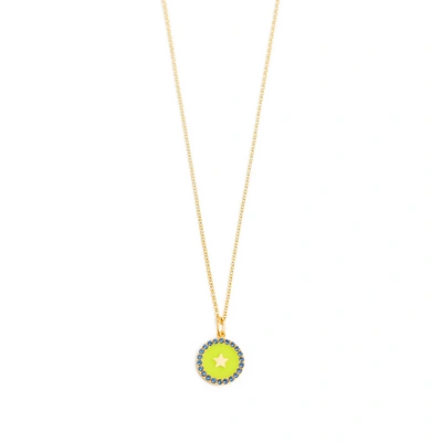 Ileana Makri Star And Rhinestone Pendant Necklace