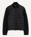 Moncler Padded Zip-up Cardigan Clothing In Black