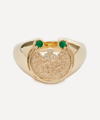 PASCALE MONVOISIN 9CT GOLD MIRA EMERALD COIN RING