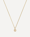 Aurum + Grey 9ct Gold Petite Peace Pendant Necklace In Gold