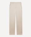 Joseph Silk Satin Tova Trousers In Cobble Stone