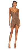 Retroféte Hannah Dress In Amber Brown