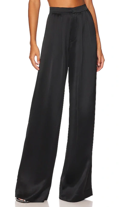 Nonchalant Label Paris Wide Leg Trouser In Black