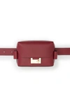 Allsaints Frankie Leather Crossbody Bag In Red