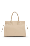 Marsèll Tote Bags Mars&egrave;ll Curva Bag In Grained Leather And Suede In Beige